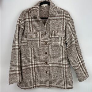 Et Clet Textured Plaid Shacket/ Jacket/ Size small medium